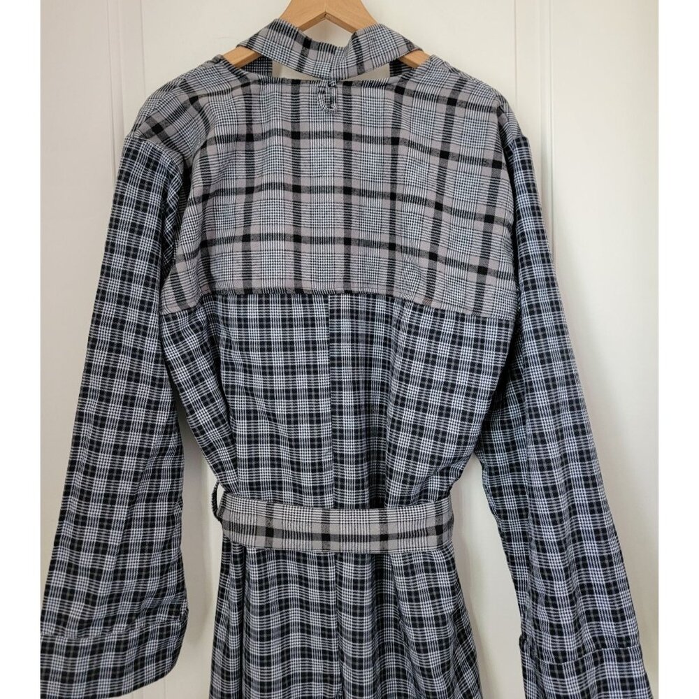 Savage x Fenty Remixed Plaid Belted Long Men's Robe Sz S - Picture 8 of 10